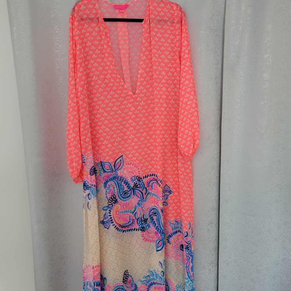 Lilly Pulitzer Frey Maxi Cover-Up